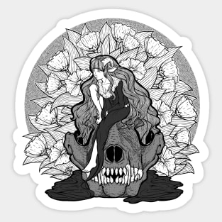 The Lamb and the Wolf Illustration Sticker